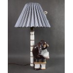 Lampa Małpa na książkach, Pacyków, lata 30-te.