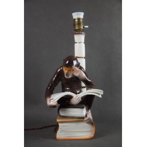 Lampa Małpa na książkach, Pacyków, lata 30-te.