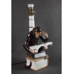 Lampa Małpa na książkach, Pacyków, lata 30-te.