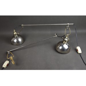 Para lamp do biurka, Polska, lata 60-te.