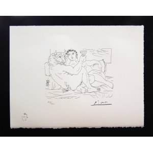 Pablo Picasso(1881-1974),Die Rast des Minotaurus:Champagner und Geliebte(Originaltitel des Autors)