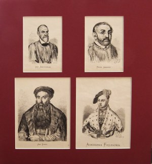 Jan Matejko(1838-1893),Cztery portrety współoprawne,1876