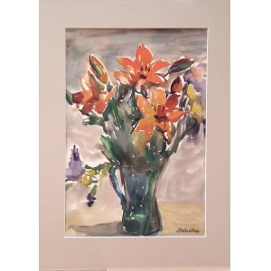 Irena Knothe(1904-1986),Lilies,ata 70.XXw