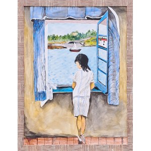 Helena Kopek, Dívka v okně, inspirace: Salvador Dalí