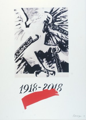 Wojciech FANGOR (1922-2015), Projekt Plakatu na 100-lecie odzyskania przez Polskę niepodległości