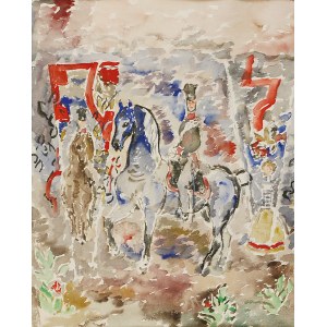 Eugeniusz GEPPERT (1890-1979), Lanzenreiter zu Pferd, 1977