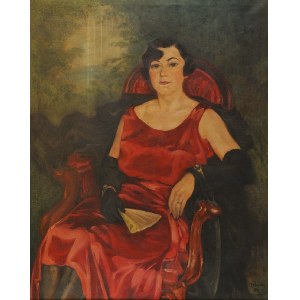 Fryderyk PAUTSCH (1877-1950), Portret kobiety - Margit Tillowa, 1929