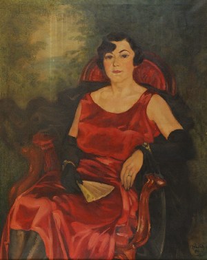 Fryderyk PAUTSCH (1877-1950), Portret kobiety - Margit Tillowa, 1929