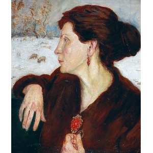 Wlastimil HOFMAN (1881-1970), Portret kobiety - Ada Hammerova, 1918