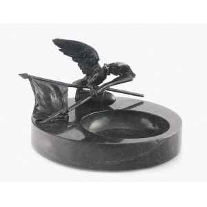 Element garnituru na biurko, z figurką orła