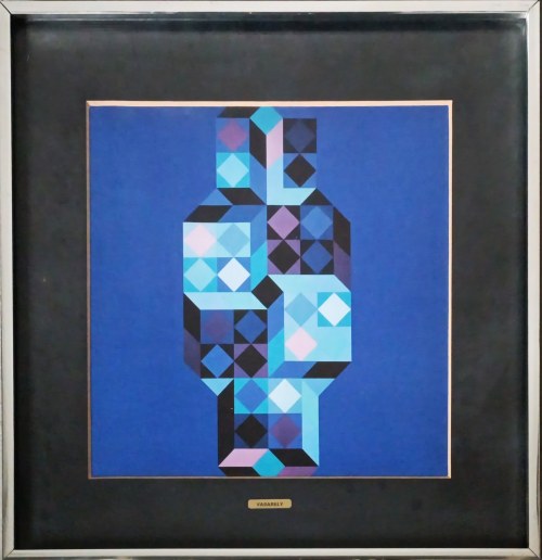 Victor Vasarely (1906-1997), Tridim - G (z cyklu W hołdzie szcześciokątowi), ok. 1970