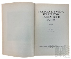 Książka “3 Dywizja Strzelców Karpackich 1942-1987” Tom II