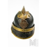 19TH - 20TH C. Czech Fire Brigade Leather Helmet.