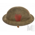 1 Amerikanischer 'Brodie'-Helm aus dem 1. Weltkrieg - 28. Infanteriedivision.
