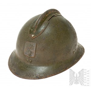 2 WW2 French Helmet M26 Civil Defense.