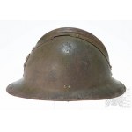 2 WW2 French Helmet M26 Civil Defense.
