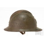 2 WW2 French Helmet M26 Civil Defense.