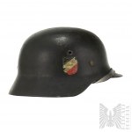 WW2/III Reich Deutscher Infanterie Helm M35 Wehrmacht Doppelabziehbilder ( M35 DD )
