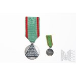 PRL Medal for Sacrifice and Courage in Defense of Life and Property - Including Miniature.