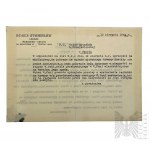 Warsaw Uprising - Letter Syndrome Between Doctor Stanislaw Bober and, (L. Krusiewiczowa's pharmacy store)
