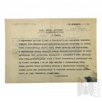 Warsaw Uprising - Letter Syndrome Between Doctor Stanislaw Bober and, (L. Krusiewiczowa's pharmacy store)