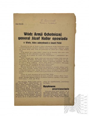 II RP Broszura Wódz Armii Ochotniczej Generał Józef Haller