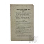 1 W¶ 1917-1918 Bericht des Vorstands des Polnischen Militärarchivs