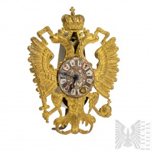 Orologio con aquila austro-ungarica e shako