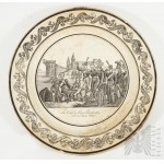 Pár talířů z 19. století s knížetem Josefem Poniatowským