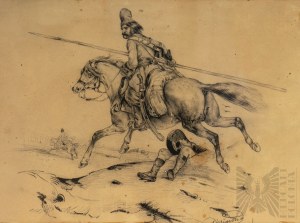 Victor Adam (1801-1866), Cosaque à cheval