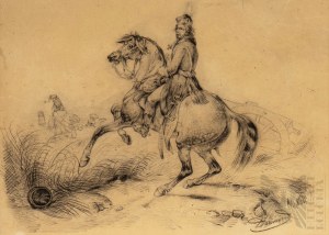 Viktor Adam (1801-1867) Tadeusz Kościuszko v bitvě u Bílého Týna nad Nisou