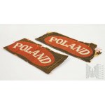 PSZnZ Coppia di patch Polonia stampate