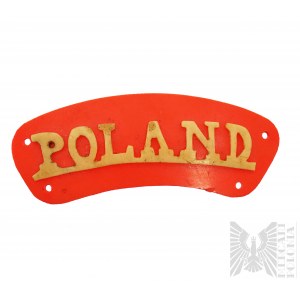 PSZnZ Pologne Badge en plastique