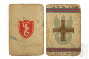 PSZnZ Legitymacja do Krzyża Monte Cassino 3 DSK nr. 5413