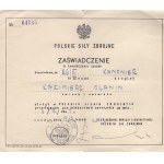 Set di distintivi e insegne PSZnZ Olanin Kazimierz - 5a Compagnia Sanitaria 5KDP Monte Cassino
