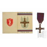 Set de badges et d'insignes PSZnZ Olanin Kazimierz - 5e compagnie sanitaire 5KDP Monte Cassino