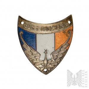 PSZnZ Badge of God and Fatherland (France 1940?).