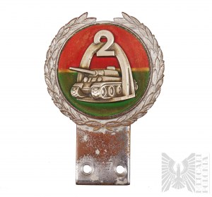 Odznak PSZnZ 2. varšavskej obrnenej divízie na aute