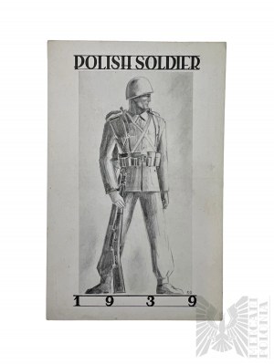 PSZnZ Carte postale de la Croix-Rouge polonaise - Soldat polonais 1939