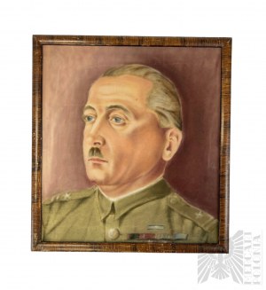 2 WW Porträt eines Majors der polnischen Armee - Kriegsgefangenenlager 1941
