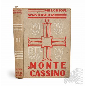 PSZnZ Bitwa o Monte Cassino 3 Tom Wańkowicz Pierwsze Wydanie