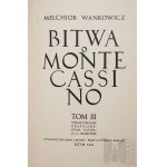 PSZnZ Bitva o Monte Cassino 3 svazky Wańkowiczovo první vydání