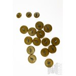 PSZnZ Set of Bakelite Buttons - Franciszek Glowniak