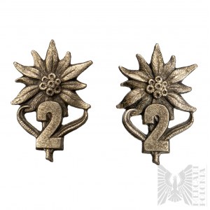 PSZnZ Set of Special Badges of the 2nd Baon of the Carpathian Rifle Brigade - Franciszek Glowniak