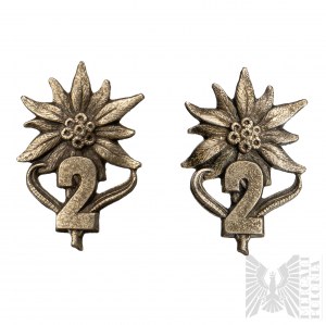 PSZnZ Set of Special Badges of the 2nd Baon of the Carpathian Rifle Brigade - Franciszek Glowniak