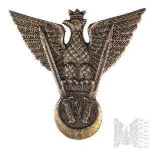 PSZnZ - Distintivo di Tobruk in argento, Brigata indipendente di fucilieri dei Carpazi SBSK 1120 - Franciszek Głowniak