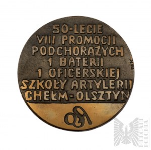 III RP Medal 50th Anniversary of the 8th Promotion of Cadets of the 1st Battery of the 1st Artillery Officers School Chelm - Olsztyn