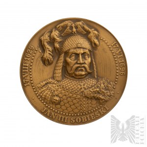 III RP Medal Jan III Sobieski 1696 - TWO Warsaw (A Nowakowski)