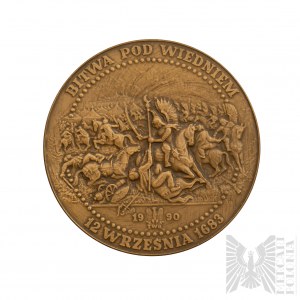 III RP Medal Jan III Sobieski 1696 - TWO Warsaw (A Nowakowski)
