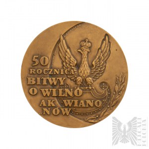 III RP Medal 50th Anniversary of the Battle of Vilnius AK  Wiano,  Nów.